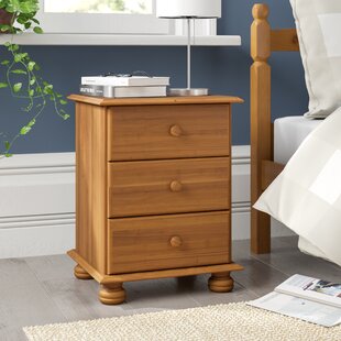 Natur Pur 3 Drawer Bedside Table Wayfair Co Uk